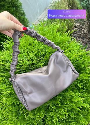 Женская,маленькая сумка на молнии, короткий и длинный ремень, мягкая экокожа7 фото