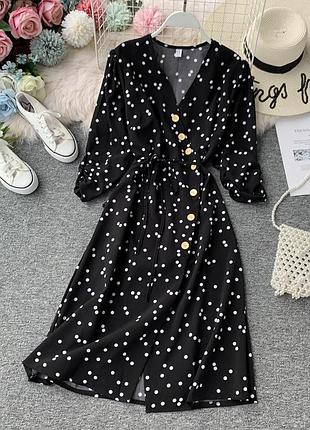 Жіноча сукня в горошок