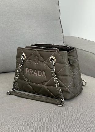 Сумка prada milano graphite1 фото