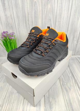 Кросівки меррелл термо merrell vibram thermo black orange1 фото