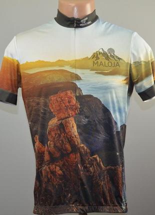 Фирменная велофутболка maloja (m) италия