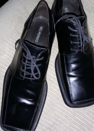 Кожаные брендовые туфли belmondo размер 44-44 1/24 фото