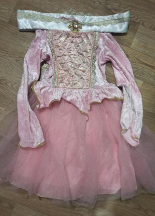 Плаття барбі принцеса бель аврора 6-7-8 років