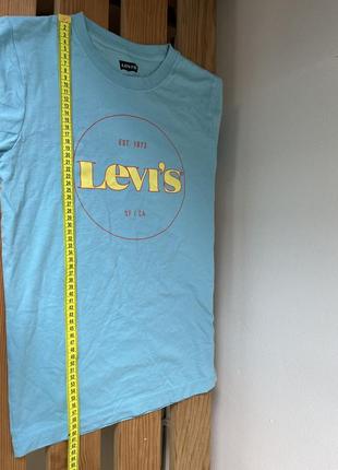 Футболка левіс levi’s голуба футболка 164 см для хлопця для хлопчика2 фото