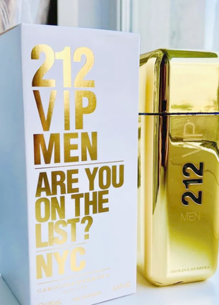 Carolina herrera 212 vip men gold💥оригінал 3 мл розпив аромату затест