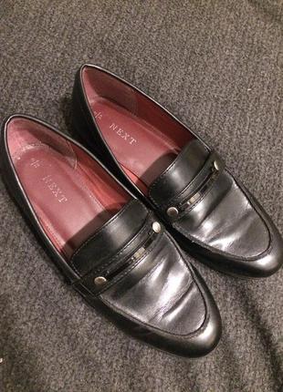 Next туфли лоферы монахини мокасины 24-24.5 см