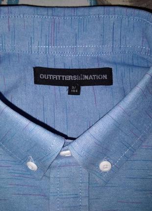 Стильна сорочка/рубашка 100%бавовна outfitters nation (британія) підлітку на 13-16 років9 фото