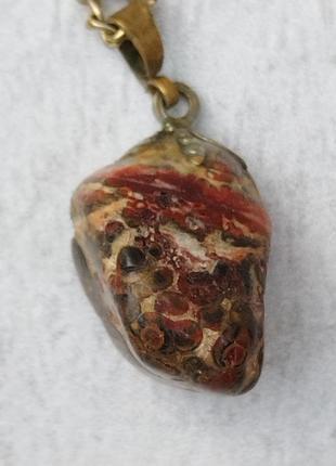 Леопардовая яшма подвеска кулон.