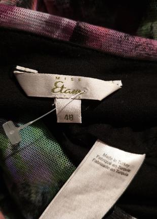 Яскрава блузка-безрукавка,сіточка з трикотажною маєчкою,великого розміру,туреччина,etam6 фото