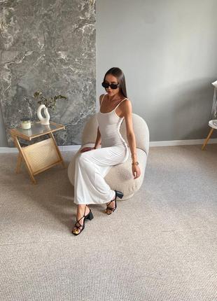 Сукня довга облягаюче плаття по фігурі довге до підлоги максі на бретелях пряме