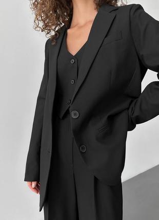 Жилет с открытой спиной черный