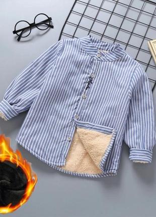 Дитяча тепла сорочка на хутрі, детская рубашка на меху