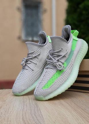 Чоловічі кросівки adidas yeezy boost 350 grey light green