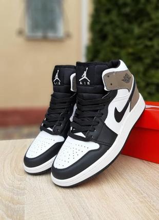 Мужские кроссовки nike air jordan 1 retro dark mocha