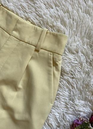 Желтые брюки на высокой талии zara5 фото