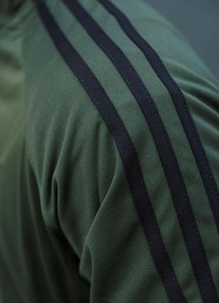 Спортивный мужской костюм стойка адидас adidas три полосы комплект олимпийка и штаны с лампасами премиум качественный3 фото