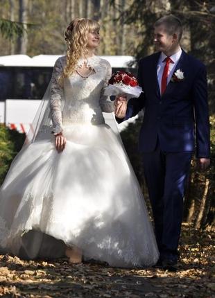 Эффектное платье для невесты