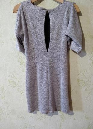 Трендовое платье цвета меланж 9