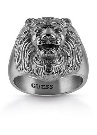 Кольцо перстень лев guess