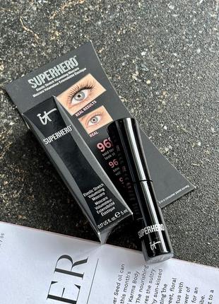 Туш для вій it cosmetics superhero elastic stretch volumizing mascara1 фото