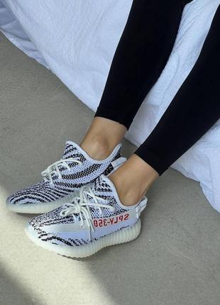 Кроссовки adidas yeezy 350  v2 zebra3 фото