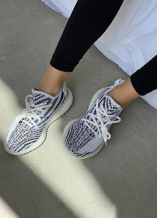 Кроссовки adidas yeezy 350  v2 zebra8 фото