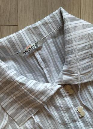 Рубашка блуза на пуговицах  блузка с длинным рукавом elements3 фото