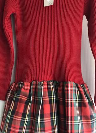 Суперстильное платье-шотландка,турция3 фото