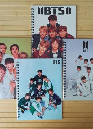 Тетрадь на пружине бтс bts 48 листов клетка 688