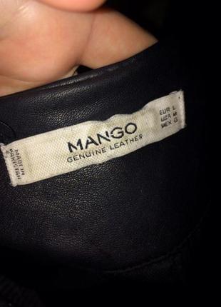 Курточка из натуральной кожи  mango 🔥3 фото