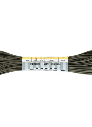 M-tac паракорд shock-cord 3 mm od green 15м2 фото