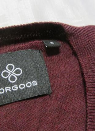 Мериносовый джемпер пуловер gorgoos 100% merino wool5 фото