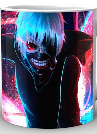 Кружка geek land біла tokyo ghoul токійський гуль головний герой tg.02.001