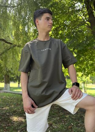 Літній костюм oversize unisex ukraine (шорти + футболка)5 фото