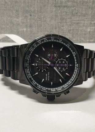 Чоловічий годинник часы citizen eco-drive ca0297-52w 200m chronograph black panther marvel новий3 фото