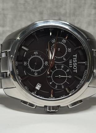 Чоловічий годинник часы tissot couturier t035.617.11.051.00 chronograph 100m