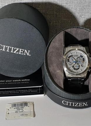 Чоловічий годинник часы citizen at4000 eco-drive 200m sapphire radio controlled3 фото