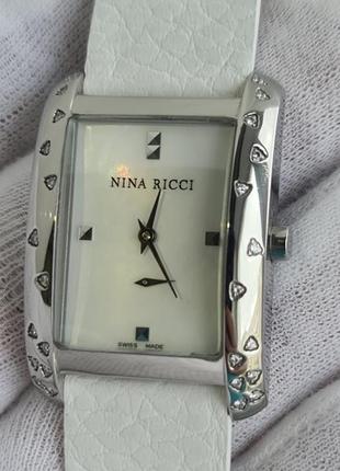 Жіночий годинник часы nina ricci n011.13 depose swiss made з діамантами1 фото