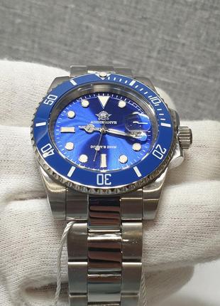 Чоловічий годинник часы addiesdive 40.5мм 200м diver's blue нові8 фото