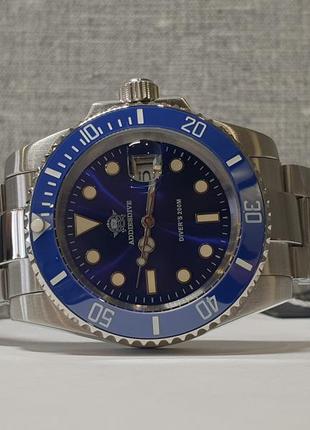 Чоловічий годинник часы addiesdive 40.5мм 200м diver's blue нові10 фото