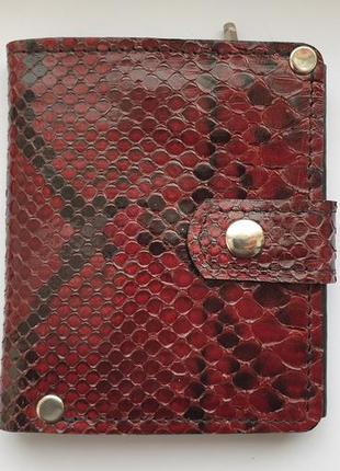 Жіночий гаманець (портмоне) зі шкіри пітона новий1 фото