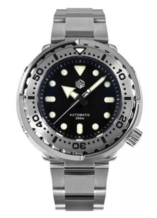 Чоловічий годинник часы san martin tuna 300m automatic sapphire нові