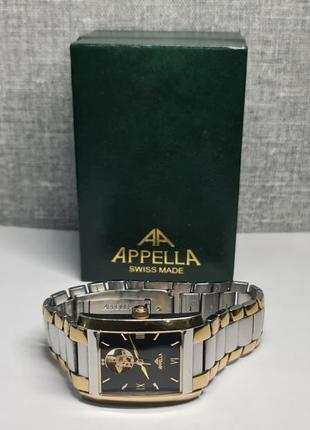 Чоловічий годинник часы appella automatic open heart ref.385 swiss made1 фото