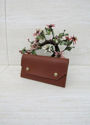 Светло - коричневый кошелек handmade "monica"