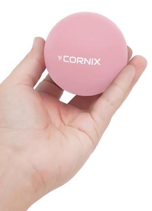 Массажный мяч cornix lacrosse ball 6.3 см xr-0121 pink poland2 фото