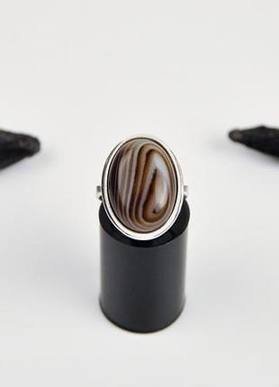 Серебряное кольцо агат арт. 77921
