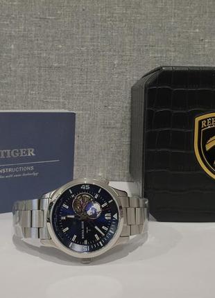 Мужские часы годинник reef tiger rga1693 automatic sapphire 43mm2 фото