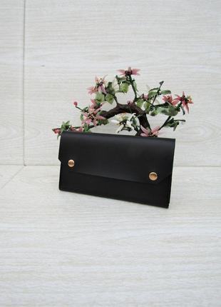 Чорний гаманець handmade "monica"