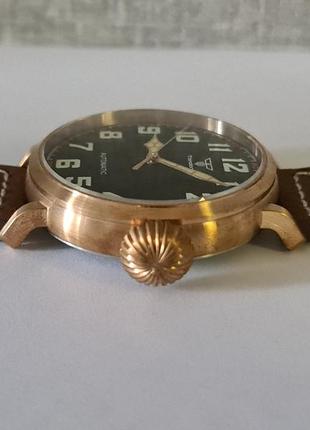 Чоловічий годинник часы tandorio automatic pilot sapphire bronze 100m 46.5mm нові