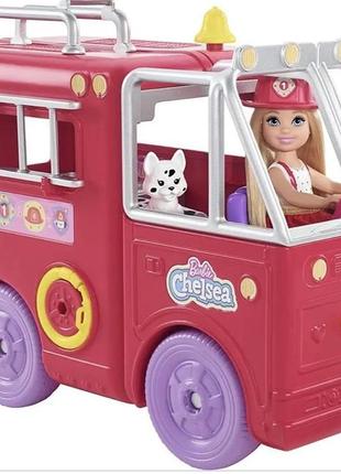 Barbie chelsea fire truck лялька барбі челсі пожарна машина2 фото